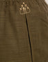 Harem pants with drawstring detail embroidery